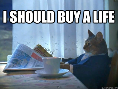 I should buy a life - I should buy a life  1% Cat