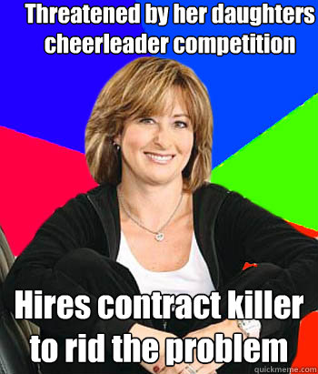 Threatened by her daughters cheerleader competition Hires contract killer to rid the problem  Sheltering Suburban Mom