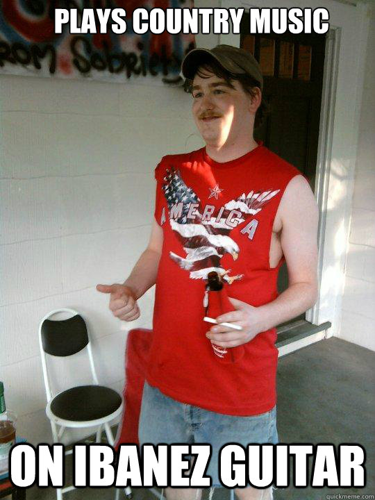 Plays Country music on Ibanez guitar  Redneck Randal