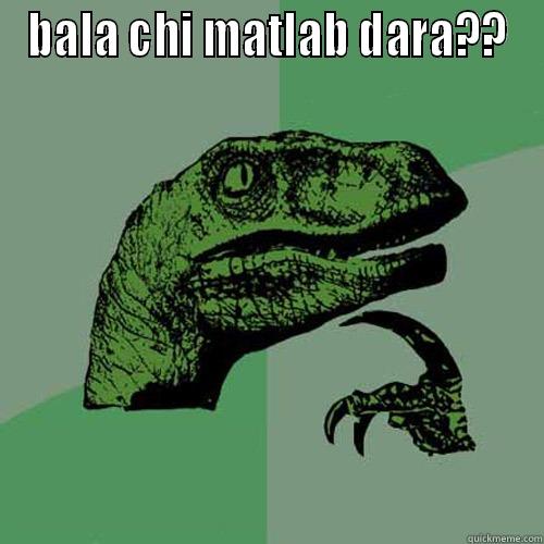 BALA CHI MATLAB DARA??  Philosoraptor