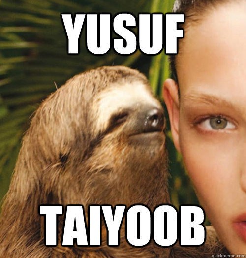 yusuf taiyoob  Whispering Sloth