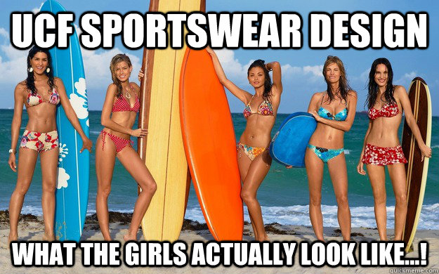 UCF Sportswear Design what the girls actually look like...!  UCF sportswear girls