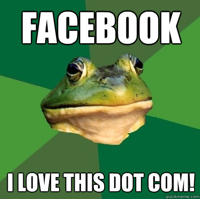 Facebook i love this dot com!  Foul Bachelor Frog