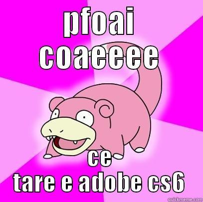 PFOAI COAEEEE CE TARE E ADOBE CS6 Slowpoke