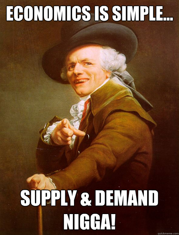 Economics is Simple... Supply & Demand Nigga! - Economics is Simple... Supply & Demand Nigga!  Joseph Ducreux