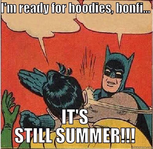 I'M READY FOR HOODIES, BONFI...  IT'S STILL SUMMER!!! Batman Slapping Robin