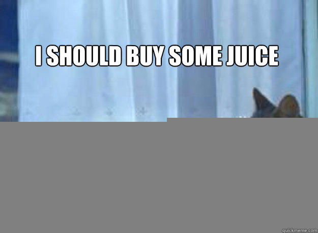 I should buy some juice  Caption 3 goes here Caption 4 goes here  I should buy a boat cat