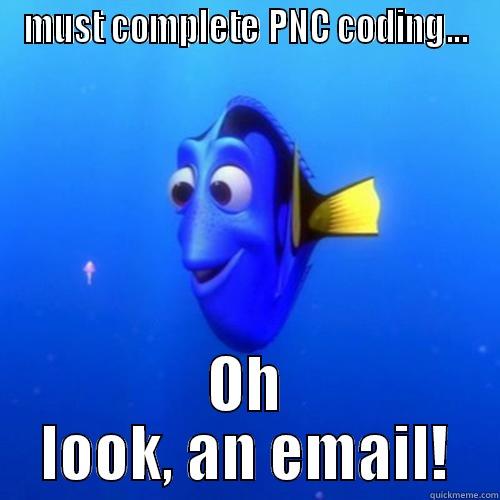 Improve Your Memory - MUST COMPLETE PNC CODING... OH LOOK, AN EMAIL! dory