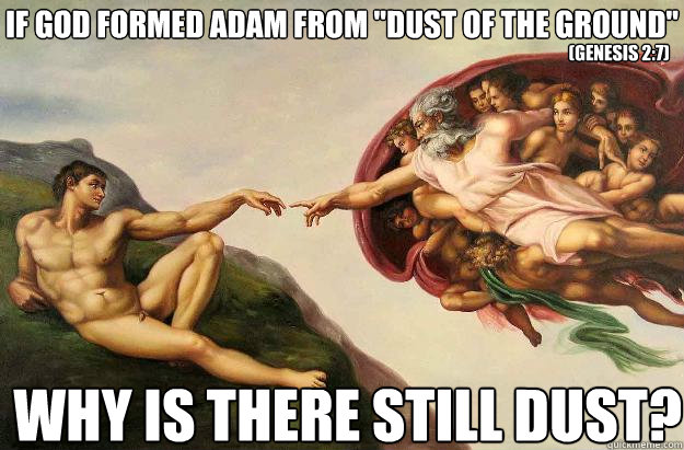 If god formed adam from 