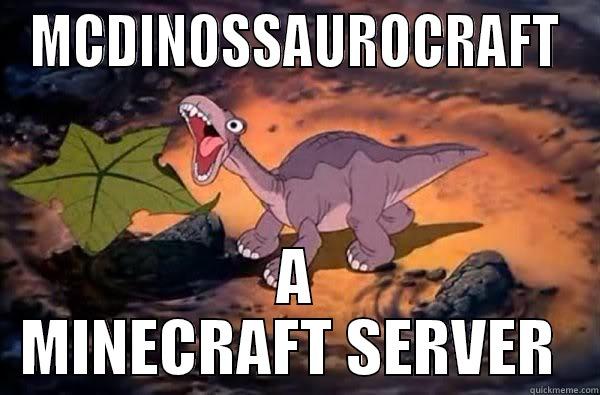 MCDINOSSAUROCRAFT A MINECRAFT SERVER  Misc