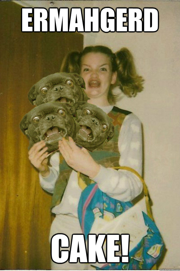 ermahgerd CAKE! - ermahgerd CAKE!  ermahgerd dergs