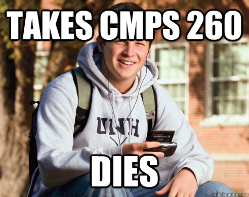 Takes CMPS 260 Dies  College Freshman