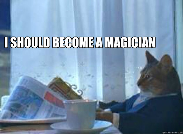 i should become a magician  - i should become a magician   I should buy a boat cat