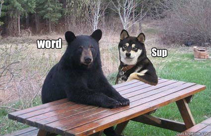 Sup word - Sup word  Sup Dog Meets Word Bear