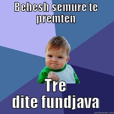 BEHESH SEMURE TE PREMTEN TRE DITE FUNDJAVA Success Kid
