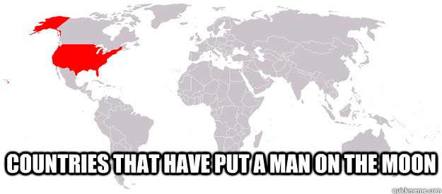 Countries that have put a man on the moon - Countries that have put a man on the moon  AMERICA