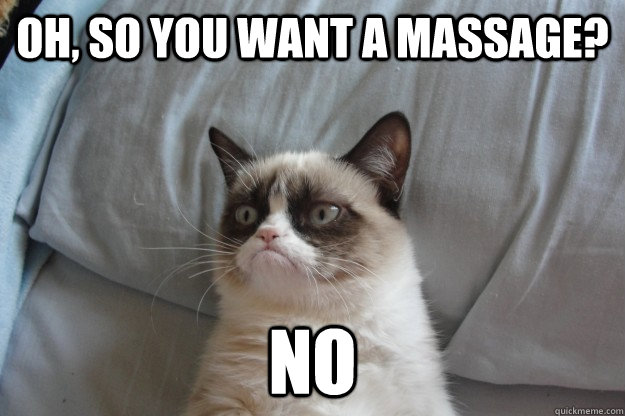 Oh, so you want a massage? NO - Oh, so you want a massage? NO  Misc