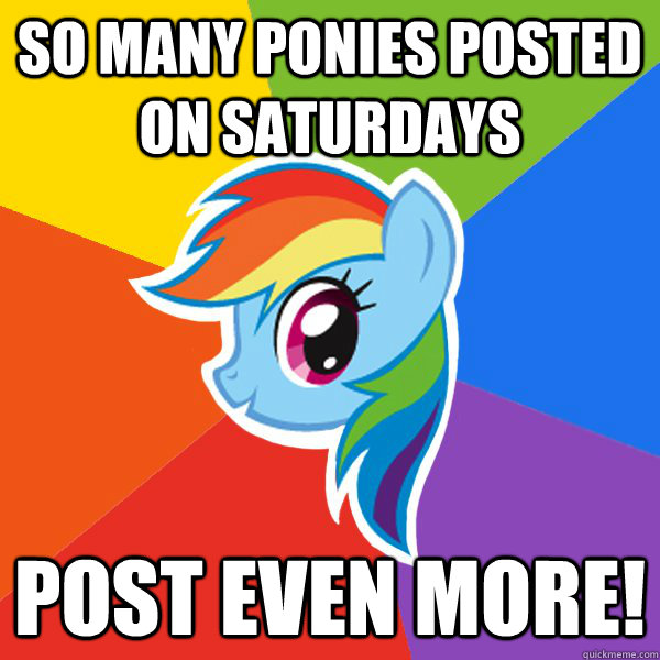 so many ponies posted on saturdays post even more! - so many ponies posted on saturdays post even more!  Rainbow Dash