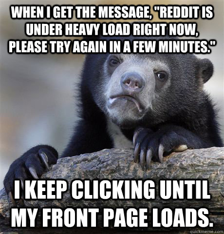 When I get the message, 