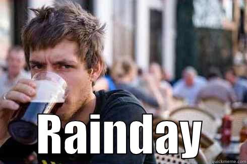  RAINDAY Lazy College Senior