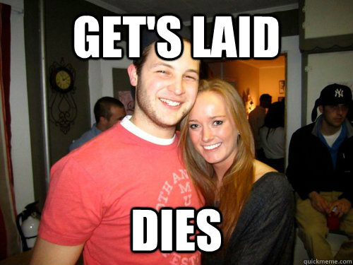 get's laid dies  Freshman Couple