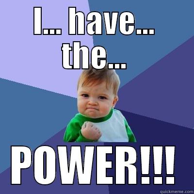 I... HAVE... THE... POWER!!! Success Kid