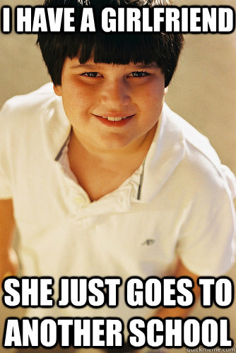 I have a girlfriend She just goes to another school  Annoying Childhood Friend