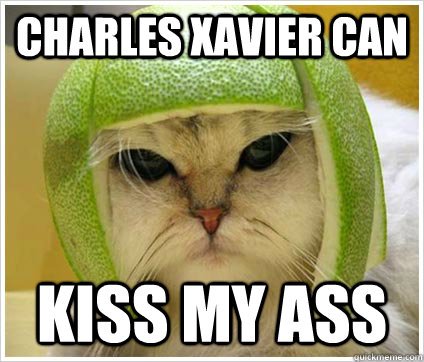 charles xavier can kiss my ass - charles xavier can kiss my ass  Magneto Cat