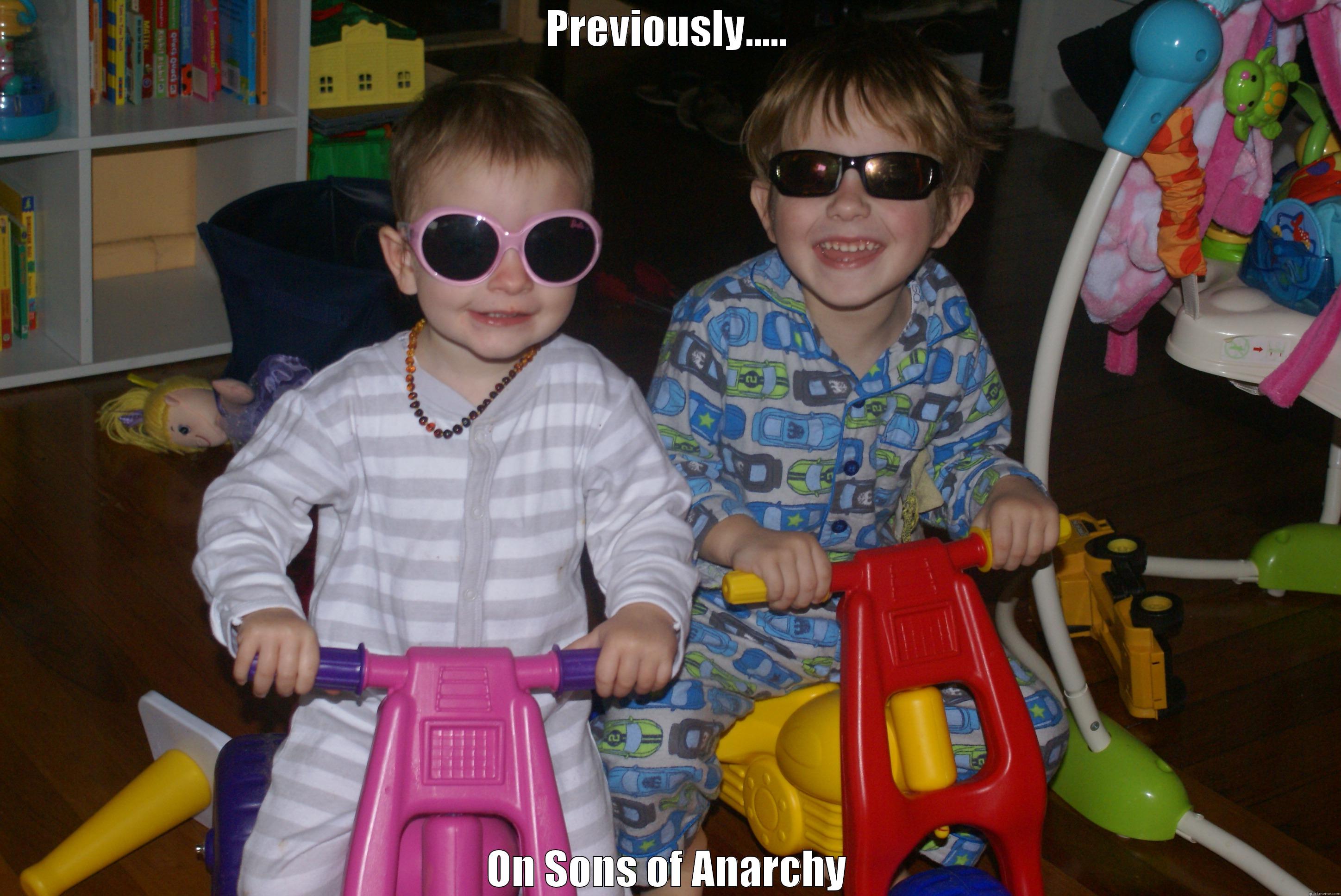 PREVIOUSLY..... ON SONS OF ANARCHY Misc