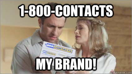 1-800-Contacts My BrAND!  