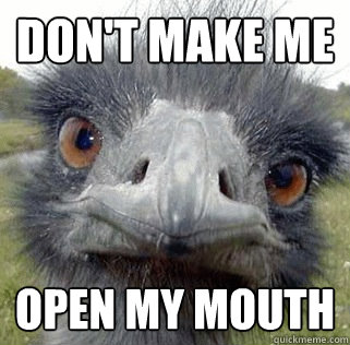 Don't Make Me Open My Mouth - Don't Make Me Open My Mouth  Seeing Ostrich
