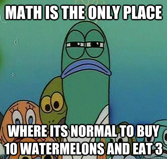 Spongebob math meme.