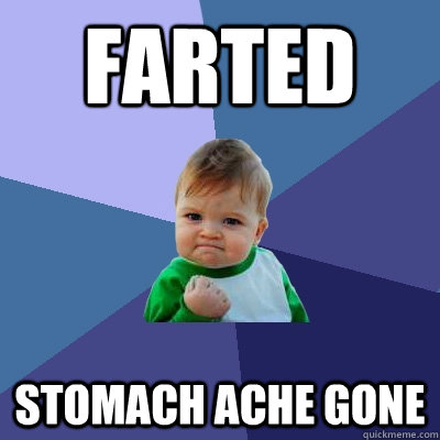 Farted stomach ache gone - Farted stomach ache gone  Success Kid
