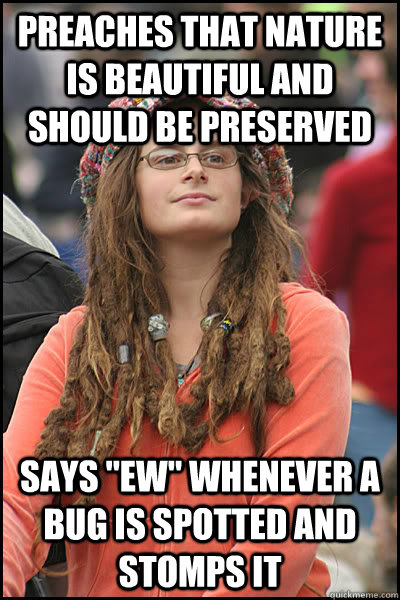 Preaches that nature is beautiful and should be preserved says 
