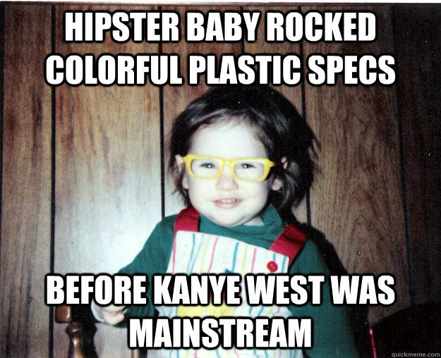 Hipster Baby Rocked Colorful Plastic Specs Before Kanye West Was Mainstream  Hipster Baby