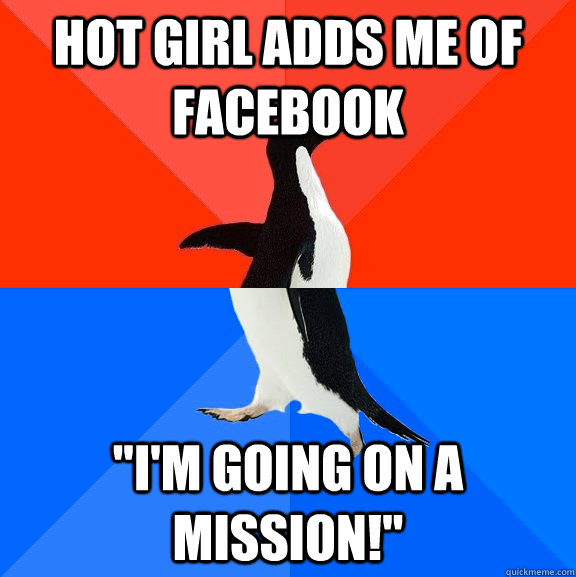 Hot girl adds me of facebook 