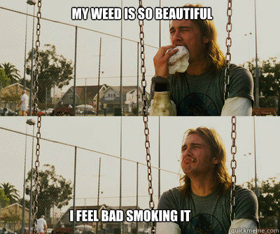 My weed is so beautiful I feel bad smoking it - My weed is so beautiful I feel bad smoking it  First World Stoner Problems