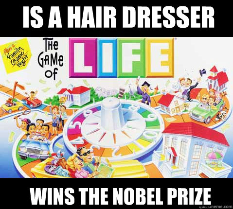 IS a hair dresser Wins the Nobel Prize  