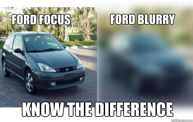 Ford focus Ford blurry Know the difference  Ford Blurry