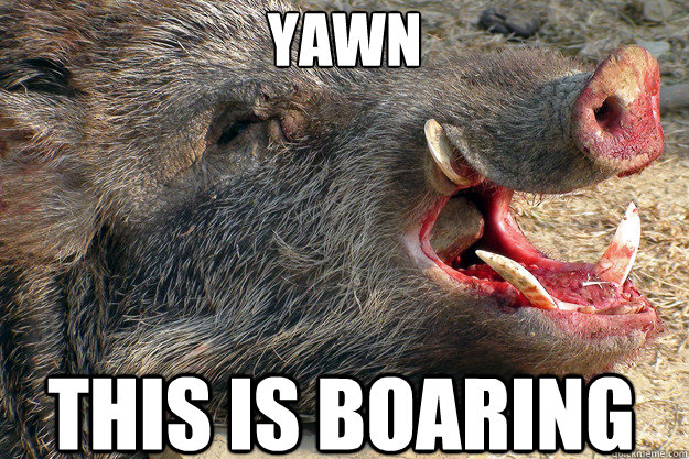 Yawn This is Boaring - Yawn This is Boaring  Such a Boar