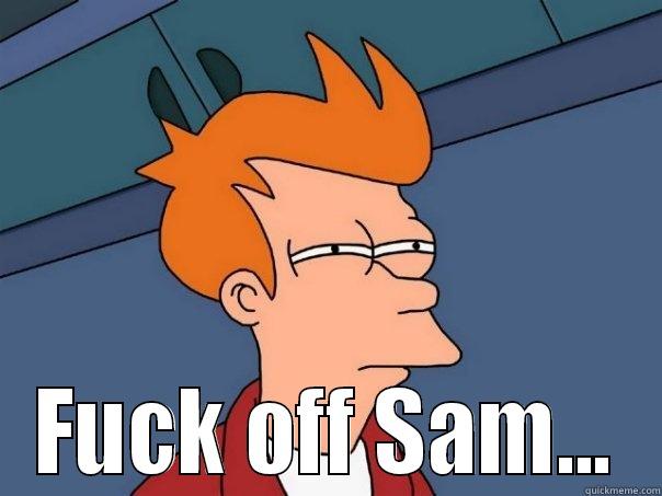  FUCK OFF SAM... Futurama Fry