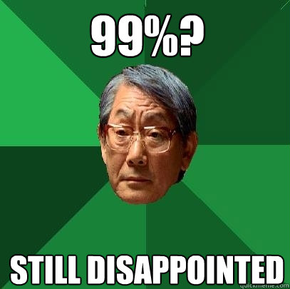 99%? Still disappointed - 99%? Still disappointed  High Expectations Asian Father