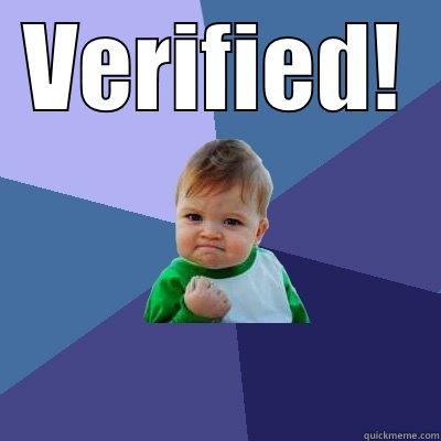 VERIFIED!  Success Kid