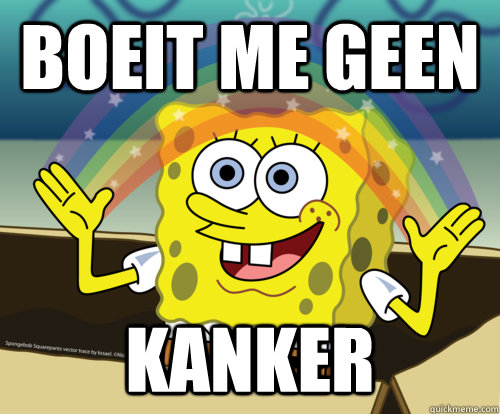 boeit me geen kanker  Spongebob rainbow