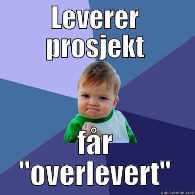 LEVERER PROSJEKT FÅR 