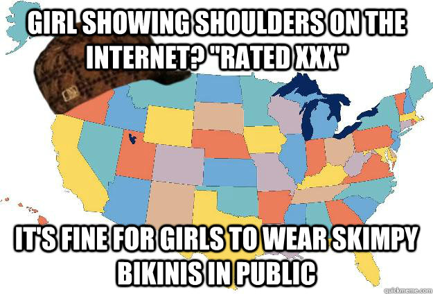 Girl showing shoulders on the internet? 