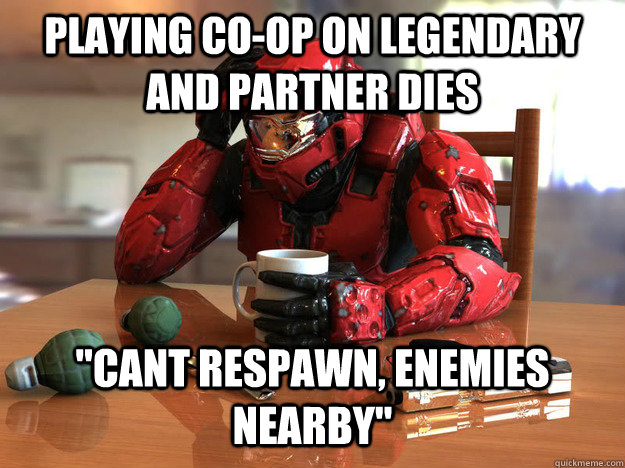 Playing co-op on legendary and partner dies 