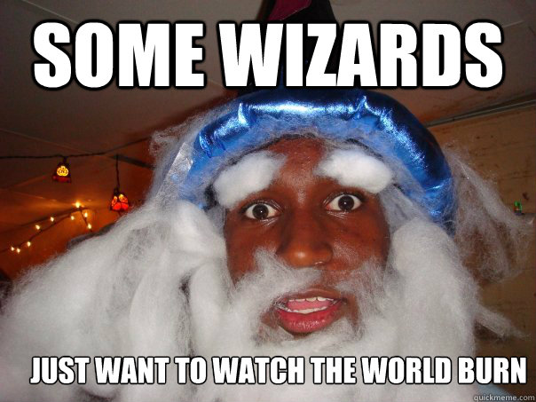 SOME WIZARDS JUST WANT TO WATCH THE WORLD BURN - SOME WIZARDS JUST WANT TO WATCH THE WORLD BURN  Wizard Jdubs