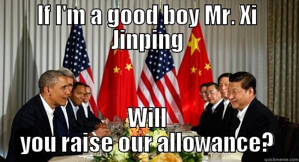 xi jinping - IF I'M A GOOD BOY MR. XI JINPING WILL YOU RAISE OUR ALLOWANCE? Misc
