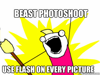 BEAST PHOTOSHOOT USE FLASH ON EVERY PICTURE  All The Things